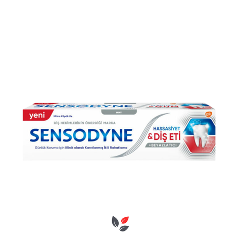 Sensodyne Hassasiyet ve Diş Eti Beyazlatıcı Florürlü Diş Macunu 75 ml