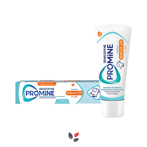 Sensodyne Sensodyne Promine 0-2 Yaş Bebekler İçin Yapay Aroma&Tatlandırıcı İçermeyen Şekersiz Diş Macunu 50ml
