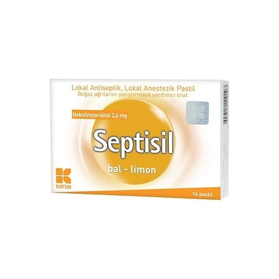 Septisil Bal Limon 16 Pastil