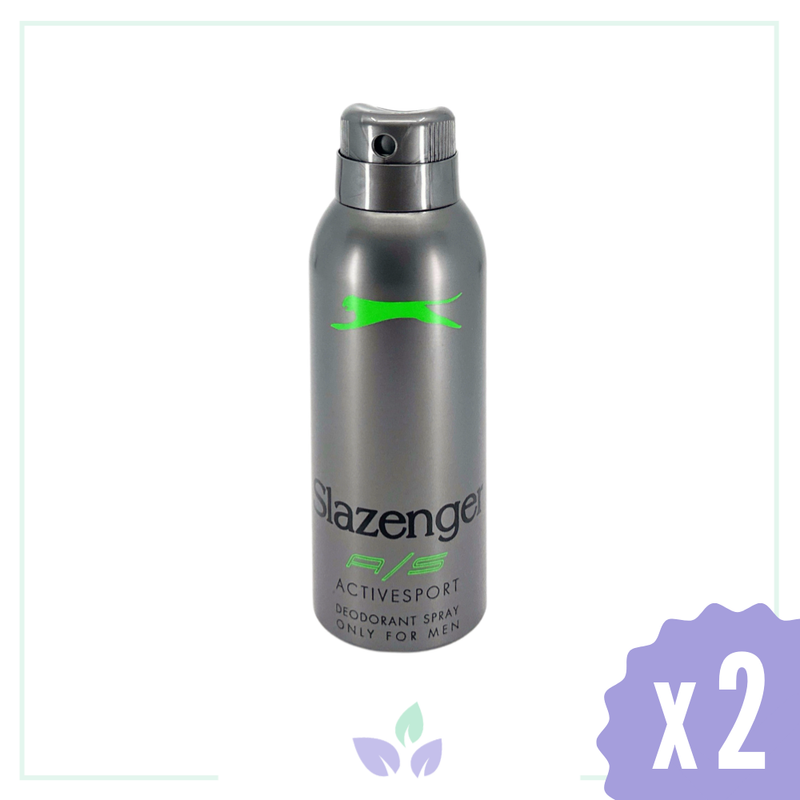 Slazenger Active Sport Erkek Deodorant Spray Yeşil 150 ml 2 Adet