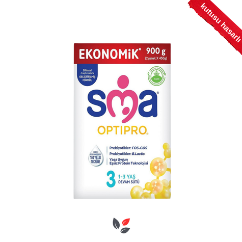 SMA Optipro 3 Devam Sütü 450 gr 2'li - KUTUSU HASARLI
