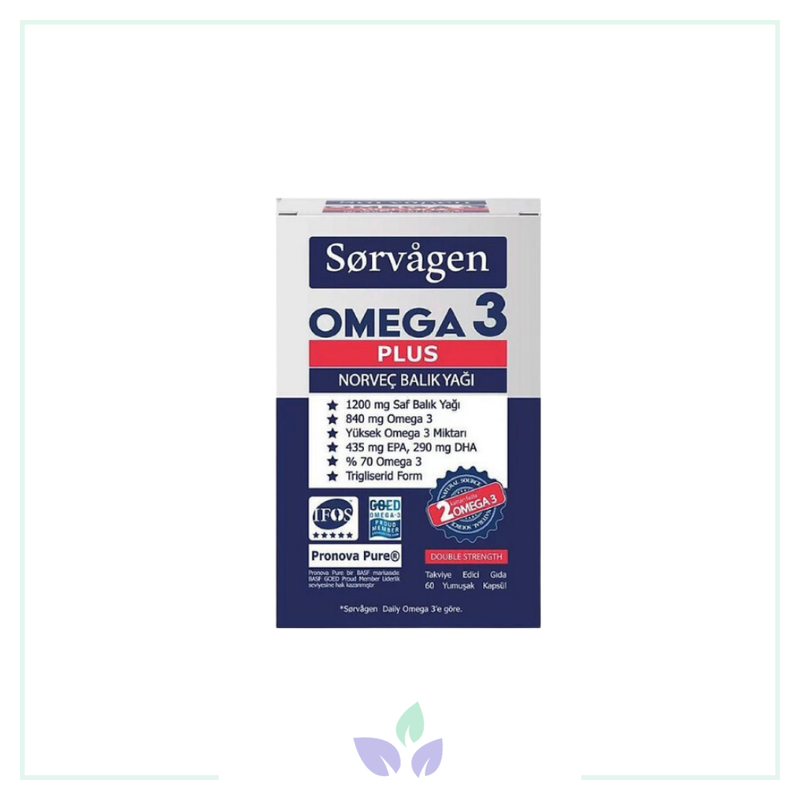 Sorvagen Omega 3 Plus Norveç Balık Yağı 60 Yumuşak Kapsül
