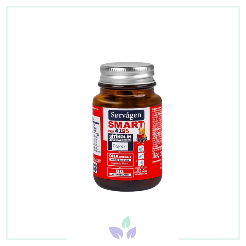 Sorvagen Smart Kids Sitikolin 0,5 ml x 60 Adet Çevir Aç Yumuşak Flakon