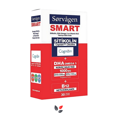 Sorvagen Smart Sitikolin 30 Yumuşak Kapsül