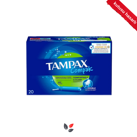 Tampax Compak Süper Tampon Aplikatörlü 20 Adet - KUTUSU HASARLI