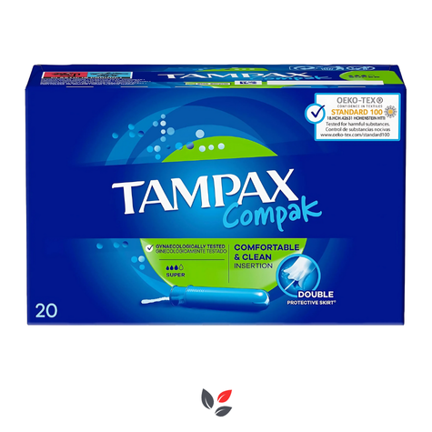 Tampax Compak Süper Tampon Aplikatörlü 20 Adet