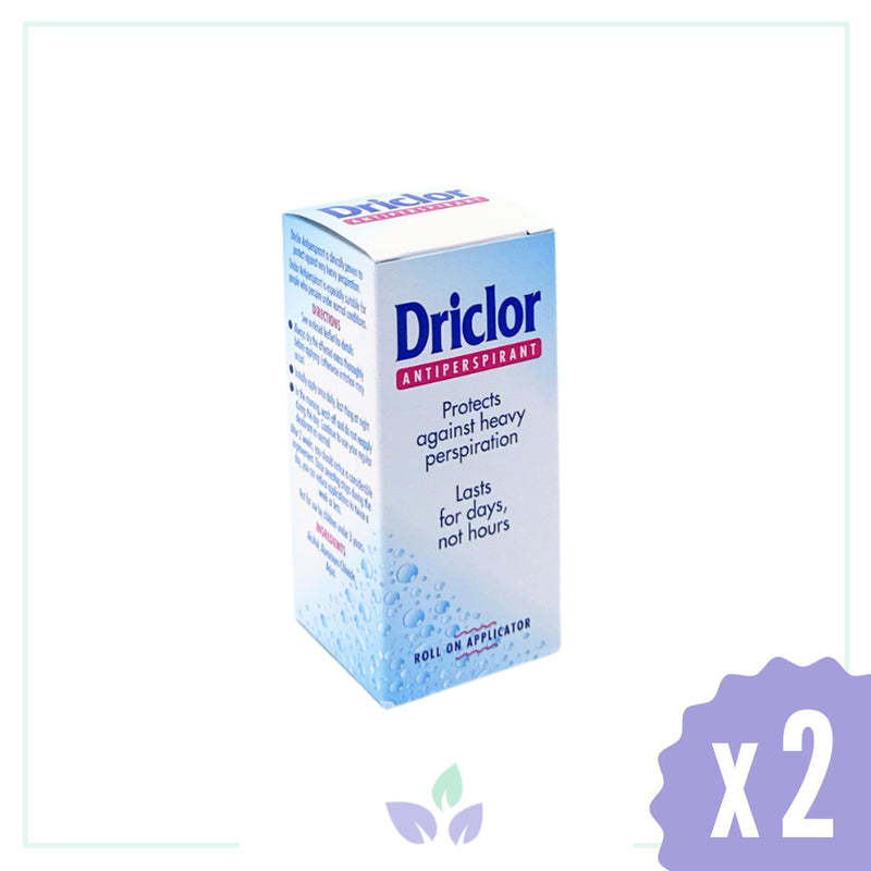 Driclor Solution Roll on Antiperspirant 20ml X 2 Adet