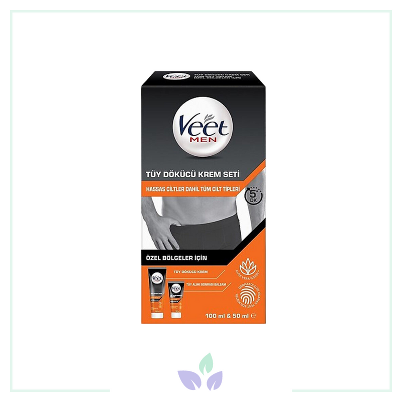 Veet Men Özel Bölgeler İçin Tüy Dökücü Krem Seti 100 ml & 50 ml