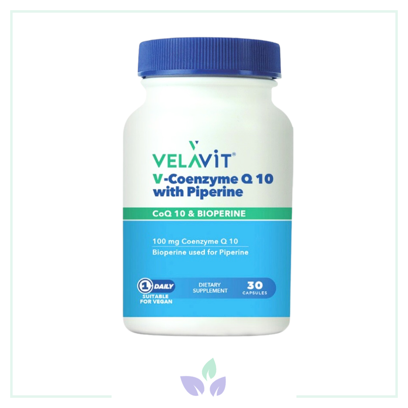 Velavit Coenzyme Q10 With Piperine 30 Kapsül