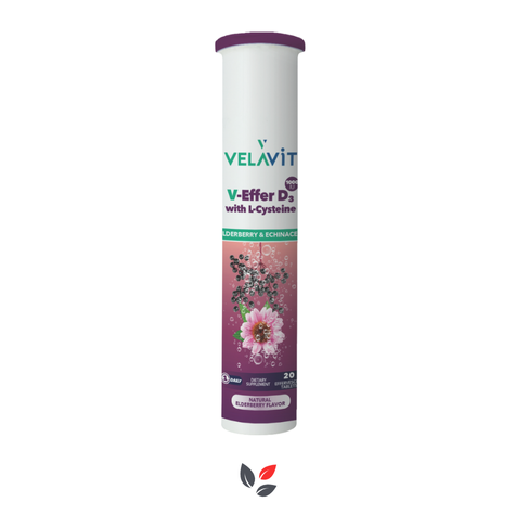 Velavit V Effer D3 with L Cysteine 20 Efervesan Tablet