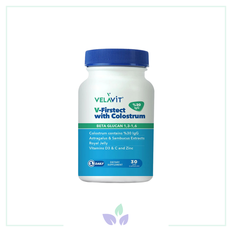 Velavit V Firstect with Colostrum Takviye Edici Gıda 30 Kapsül