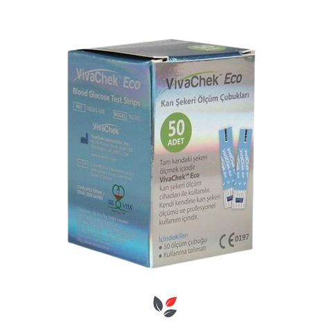 VivaChek Eco 50'li Şeker Ölçüm Çubuğu