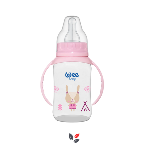 Wee Baby Klasik Kulplu PP Biberon 150 ml 6-18 Ay Pembe Kod 744