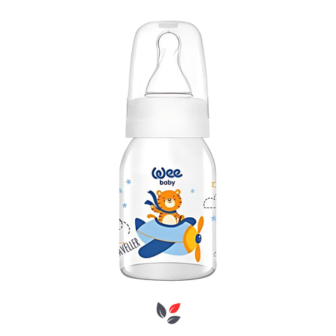 Wee Baby Klasik Cam Biberon 0-6 Ay 125 ml Mavi Kod 877