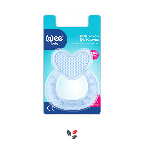 Wee Baby Kalpli Silikon Diş Kaşıyıcı Mavi Kod 912