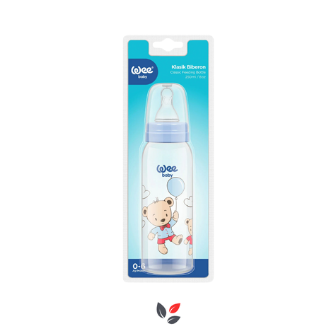 Wee Baby Klasik PP Biberon 250 ml 0-6 Ay Mavi Kod852