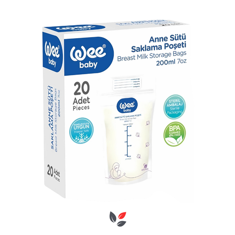 Wee Baby Anne Sütü Saklama Poşeti 20'li