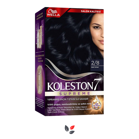 Wella Koleston 2/8 Mavi Siyah Saç Boyası