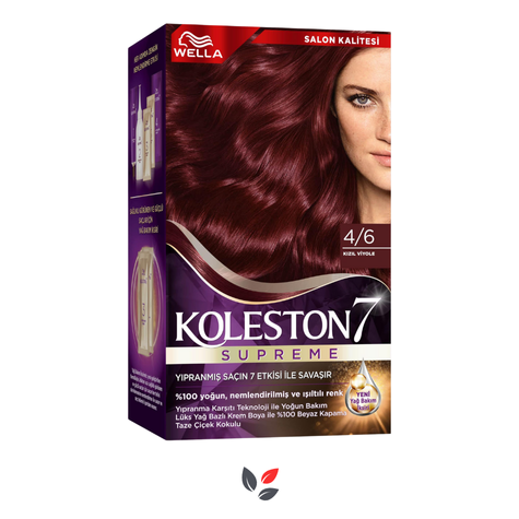 Wella Koleston 4/6 Kızıl Viyole Set Saç Boyası