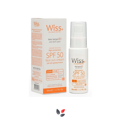 Wiss+ Leke Karşıtı Yüz Güneş Kremi SPF50 50 ml