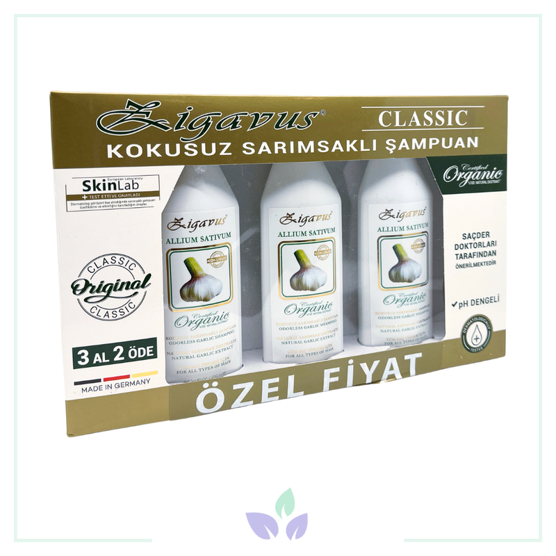 Zigavus Extra Klasik Sarımsaklı Şampuan 250 ml 3 Al 2 Öde