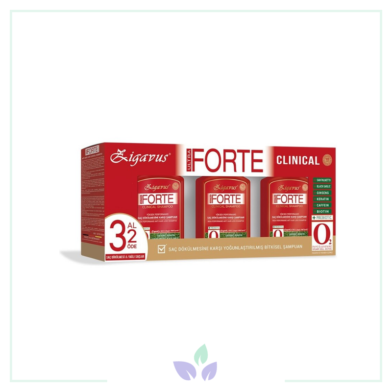 Zigavus Forte Ultra Clinical 300 ml 3 Al 2 Öde Şampuan Yağlı Saçlar